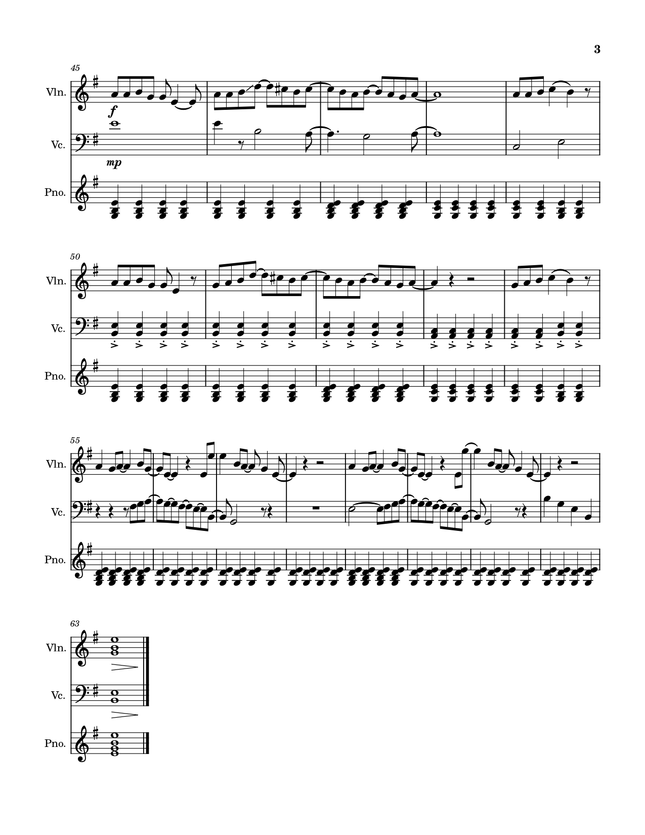 The full score first page